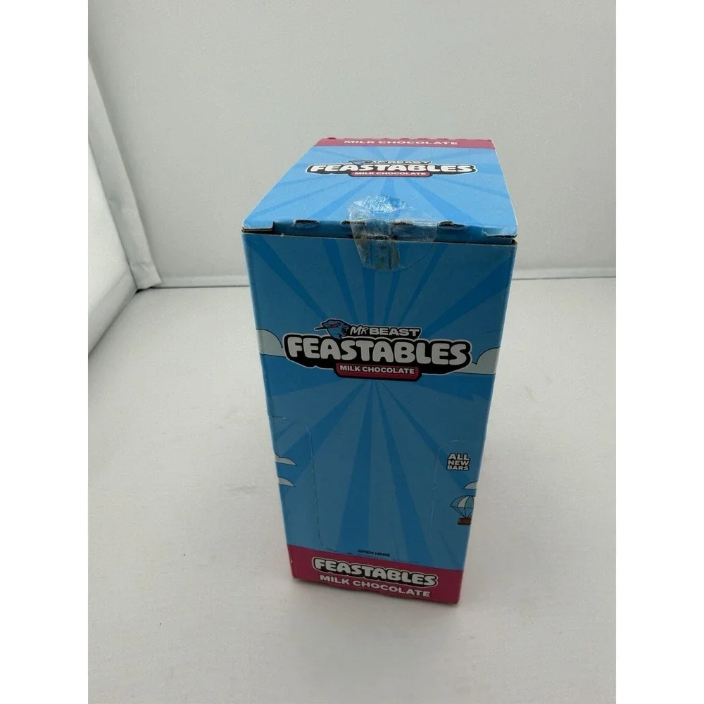 10 Pack Mr Beast Feastables MILK CHOCOLATE NEW 2.1 oz Candy Bar